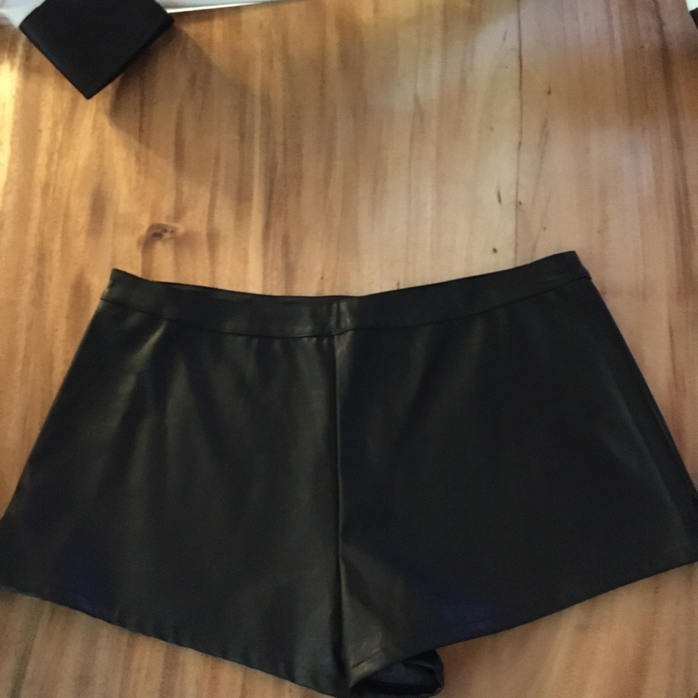 Victoria Secret Faux Leather Shorts